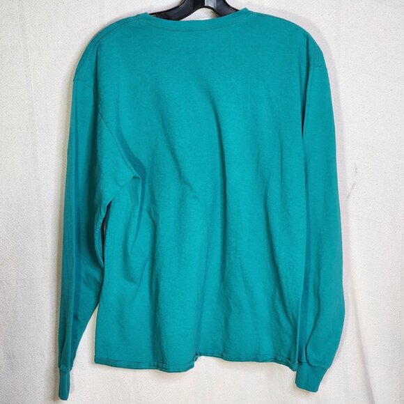Delta Pro Weight Teal Green It's a Great Day Kindness Revolution LS Cotton Tee L - Picture 8 of 16